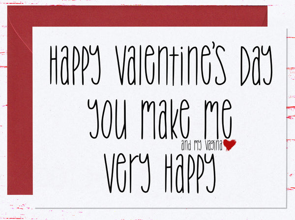Dirty Valentine's Day Card for Him, Naughty Valentines Day Cards for Husband, Boyfriend Card, Crude Valentine's Day Card (AC3324)