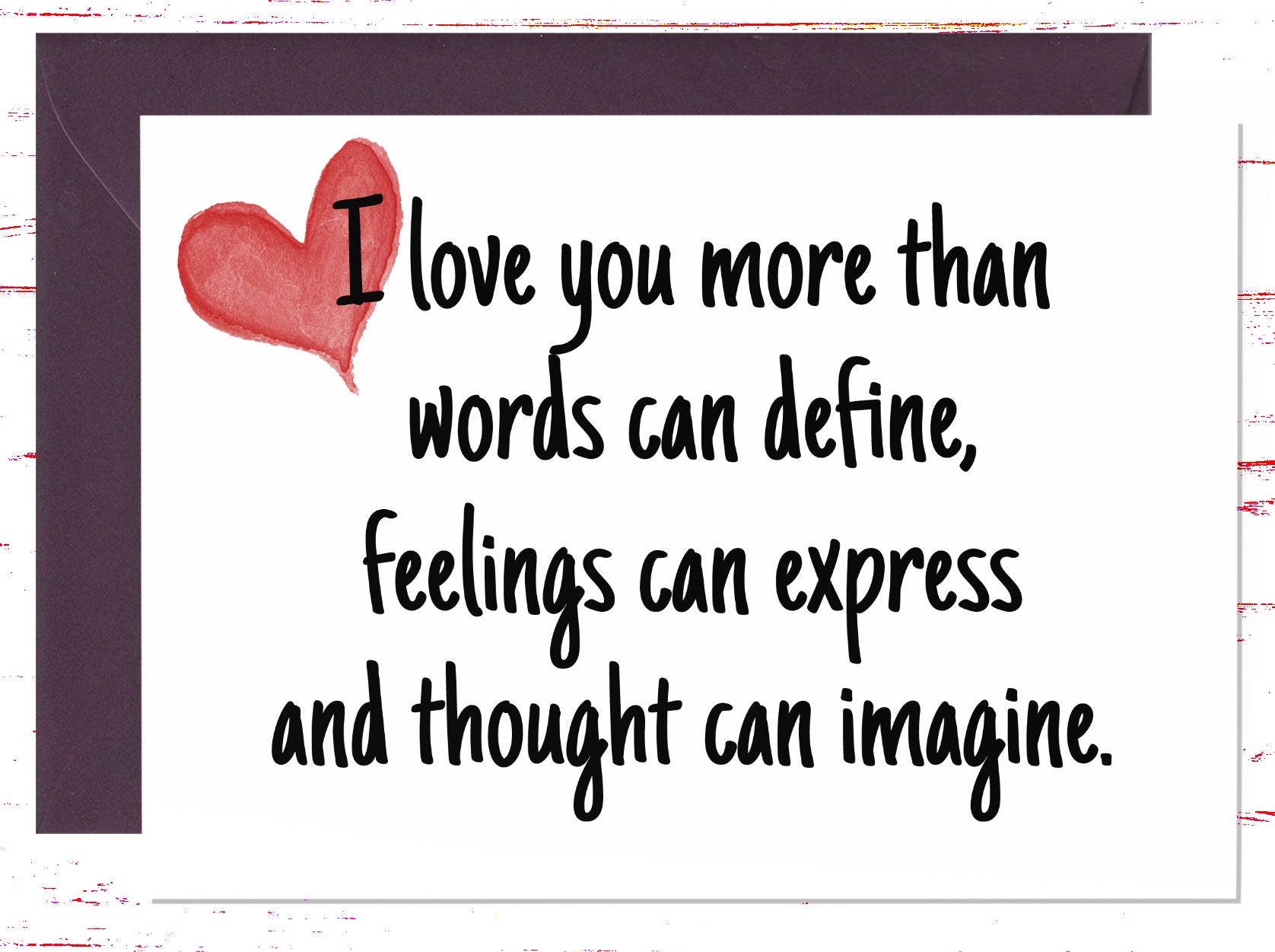 I Love You More Card for Wife, Card for Valentine's Day, Anniversary Card for Wife or Husband, Wife Birthday Card, Husband Birthday Card (AC1022)