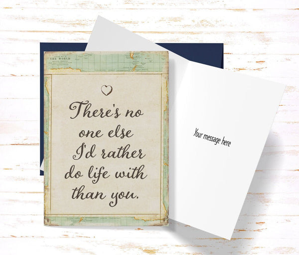 Anniversary Card, Funny Anniversary Card Husband or Wife, Card for Boyfriend or Girlfriend Sentimental Valentine's Day Card (AC1263)