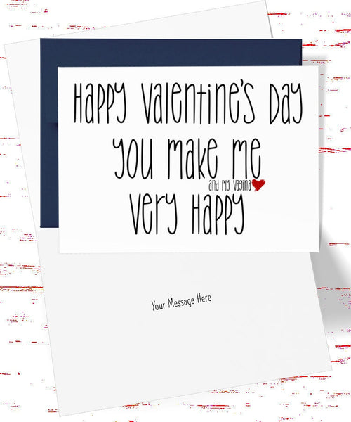 Dirty Valentine's Day Card for Him, Naughty Valentines Day Cards for Husband, Boyfriend Card, Crude Valentine's Day Card (AC3324)