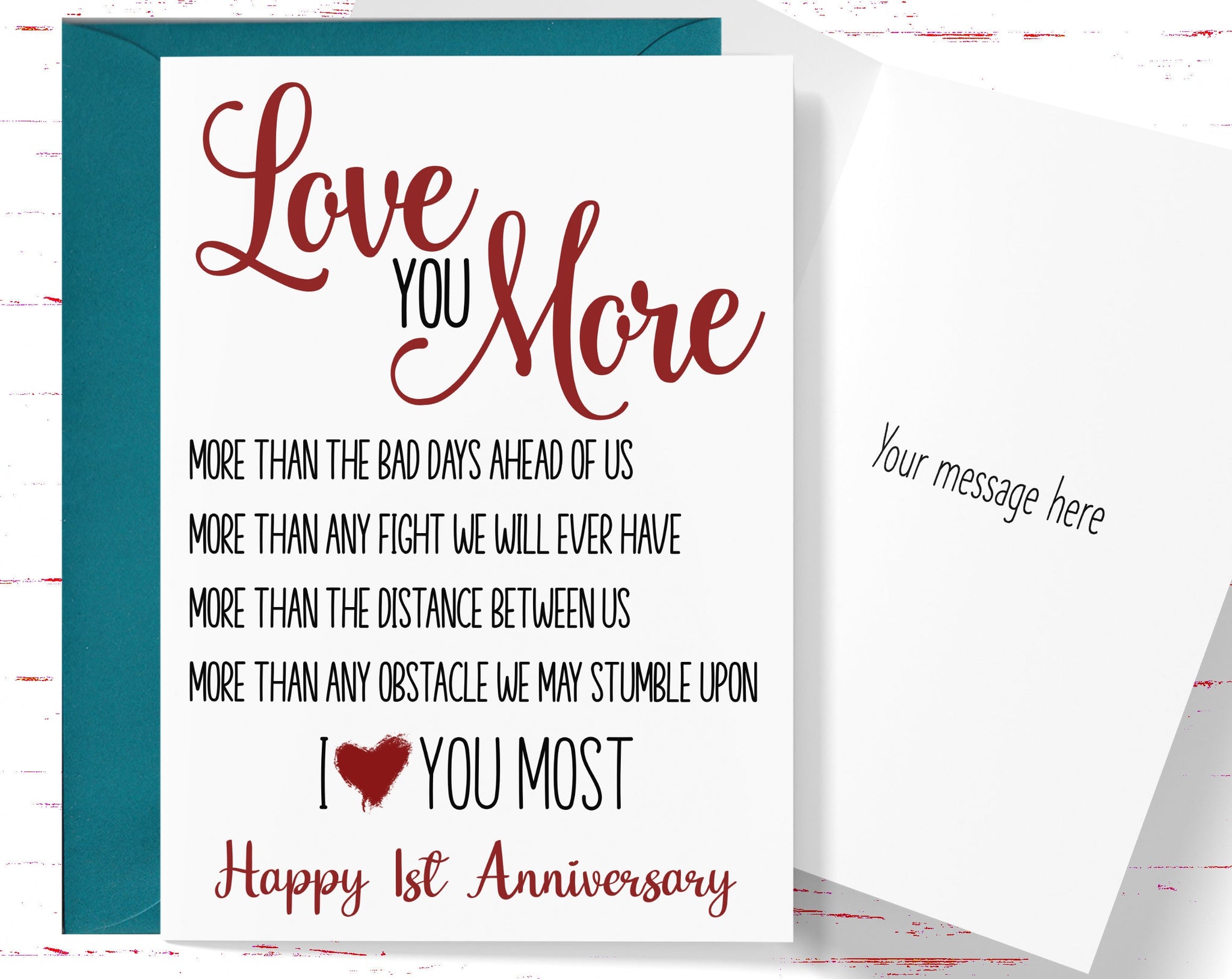 First anniversary orders for long distance relationship