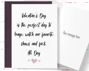 Funny Valentines Day Card for Him, Naughty Valentines Day Cards for Husband, Boyfriend for  Card, Dirty Valentine
